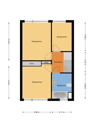 Floorplan - Brittenburg 64, 3328 JB Dordrecht